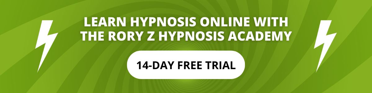 14-day Free Trial to learn hypnosis online with the Rory Z Hypnosis Academy