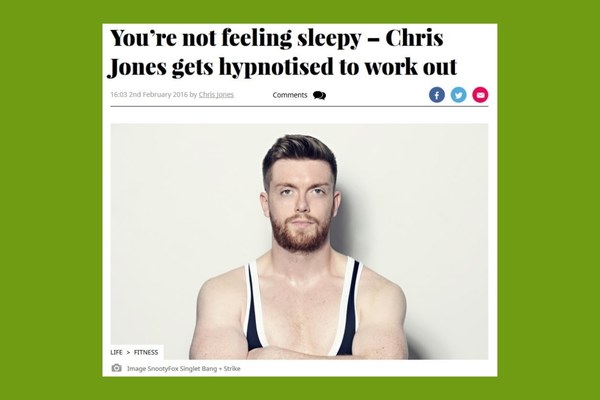 Gym Hypnosis - I hypnotised a journalist to improve his workout!